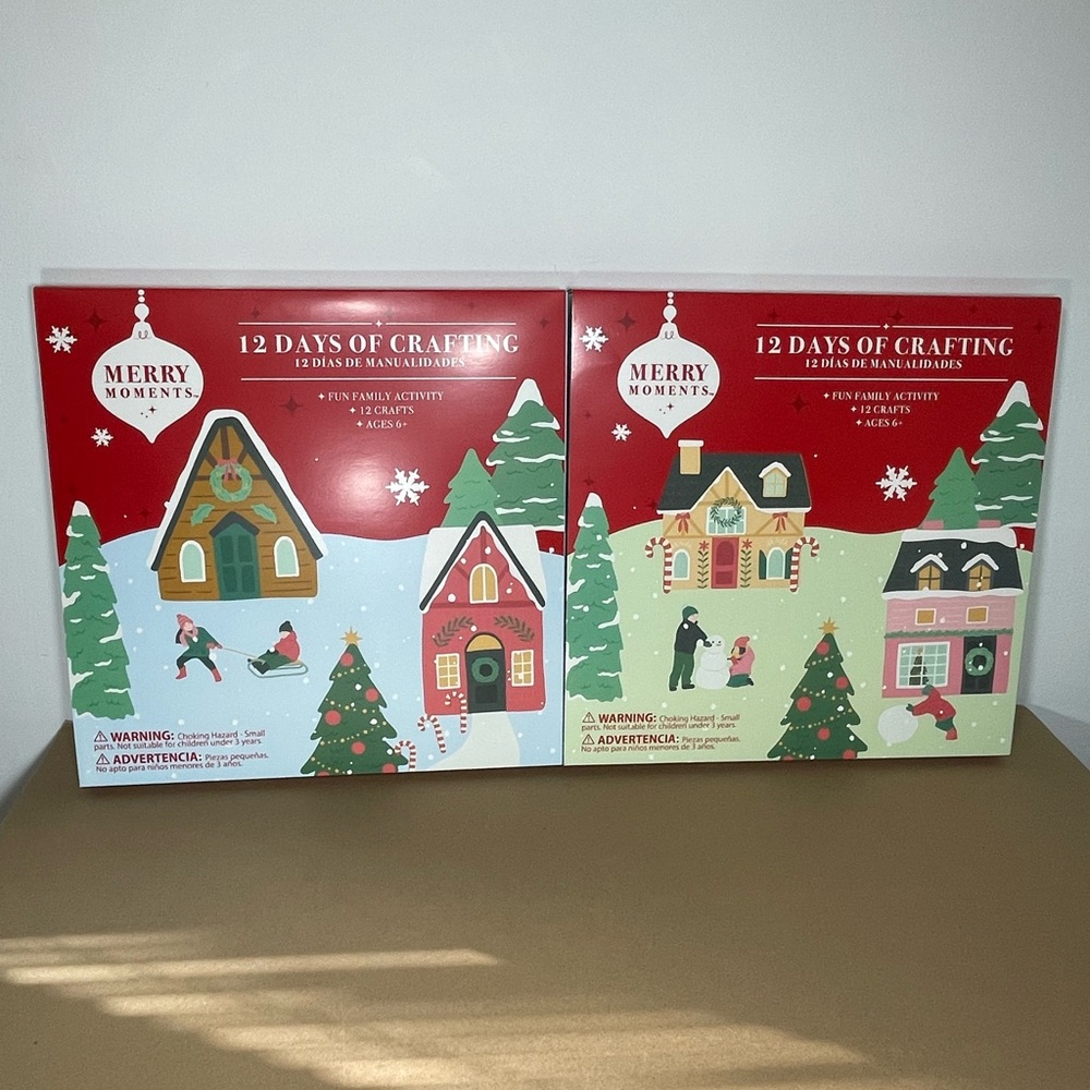 Aldi Bundle: 12 Days Of Crafting Classic & Pink Christmas Advent Calendars 2025